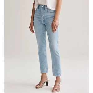 Agolde Riley High Rise Straight Crop